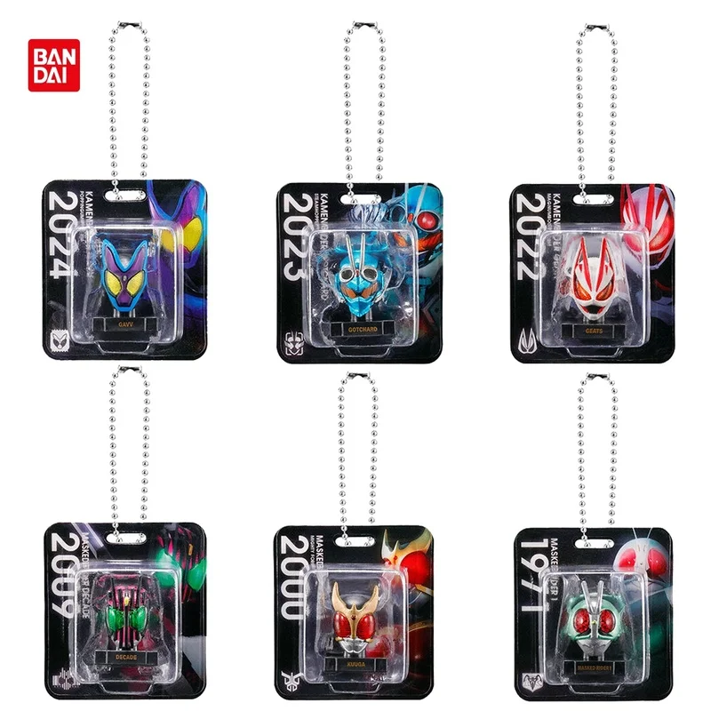 Bandai – Mini porte-clés tête Kamen Rider, décennie Kuuga Geats Gotchard Gavv Ichigo, Collection de décoration, modèle d'ornement, en Stock