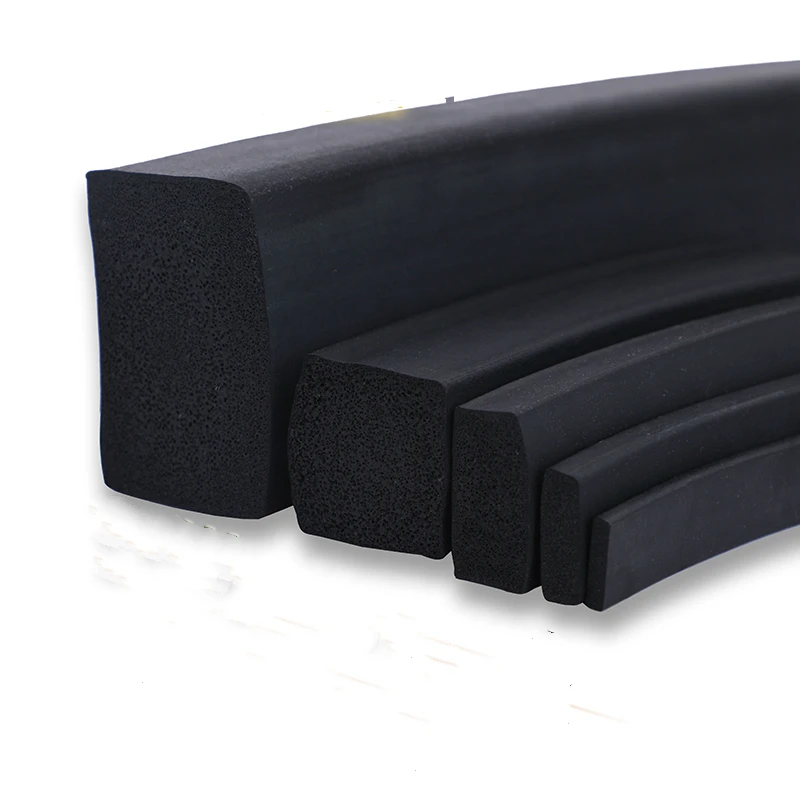 5 10 15 x 15 20 25 30 35 40 50mm Foaming EPDM rubber seal strip Square Oblong Foamed EPDM sponge door damper car air conditioner