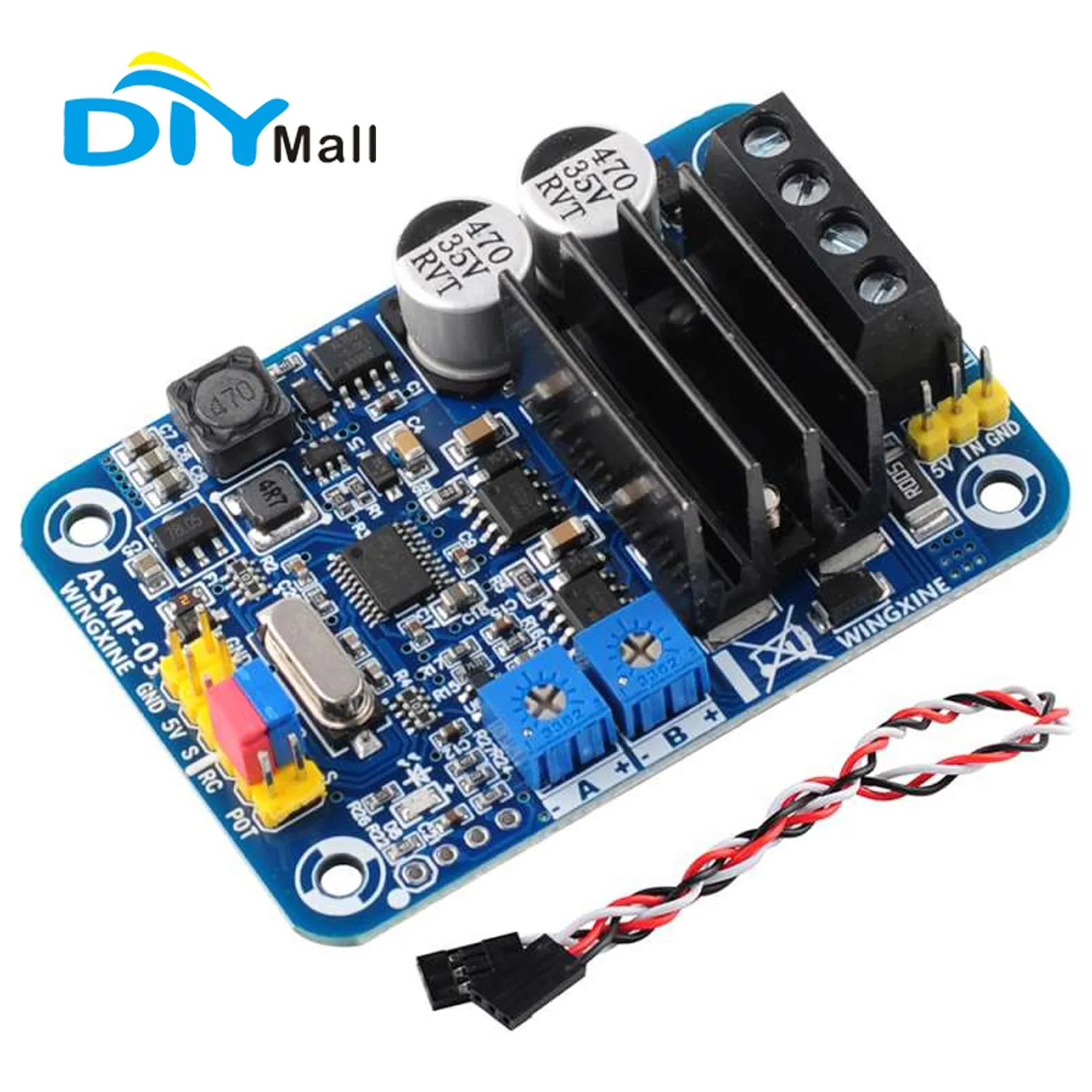 

ASMF-04 Одноканальный контроллер с высоким крутящим моментом 500 Нм для сервопривода DIY с управлением высоким крутящим моментом (обновленная версия ASMF-03)