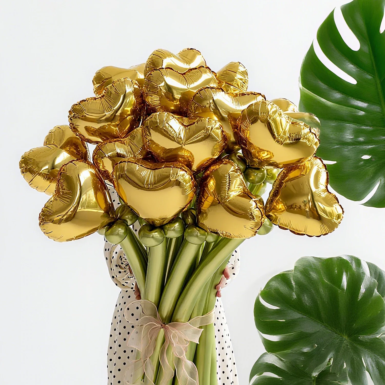 Love balloon bouquet set, red and green latex DIY long balloons forAnniversary, Wedding, Valentine's Day,birthday parties - 5