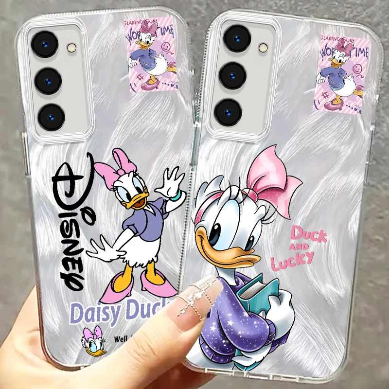 Disney Donald Duck Cartoon Voor Samsung S24 S23 S21 Fe Plus Ultra A03 A25 A23 A22 A 21S A15 A14 A12 5G Veer Garen Funda