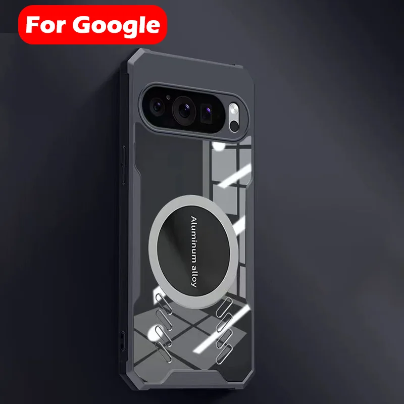 מקרה מקורי עבור גוגל פיקסל 8pro מגנטי יניקה בחזרה פקק עבור גוגל פיקסל 9 pro 8pro חום עצירות