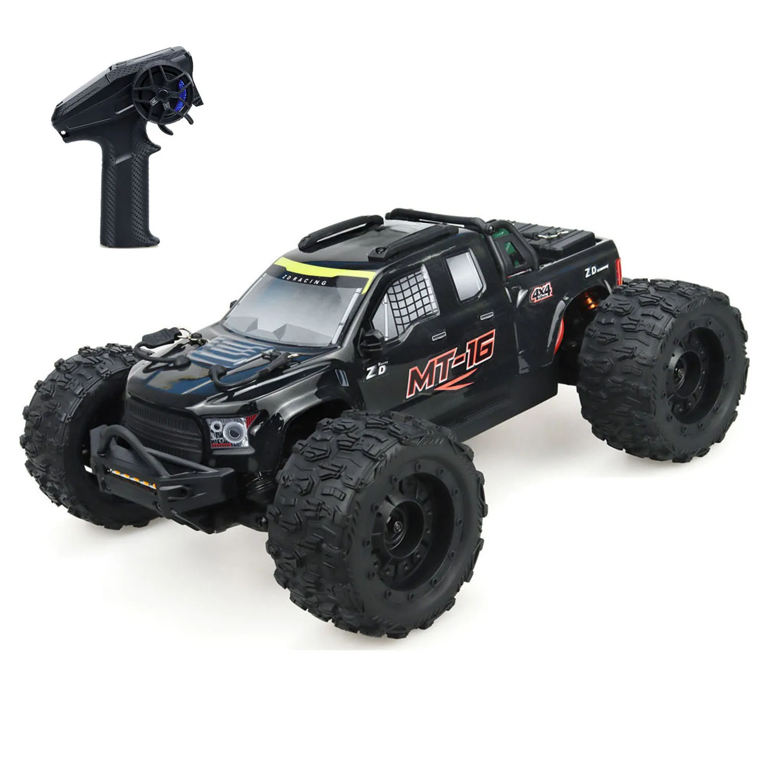 

1/16 4x4 ZD Гоночный автомобиль MT16 RC Monster Truck Внедорожник с дистанционным управлением 2845 Бесщеточный двигатель 35A ESC RTR Легкая модель игрушки