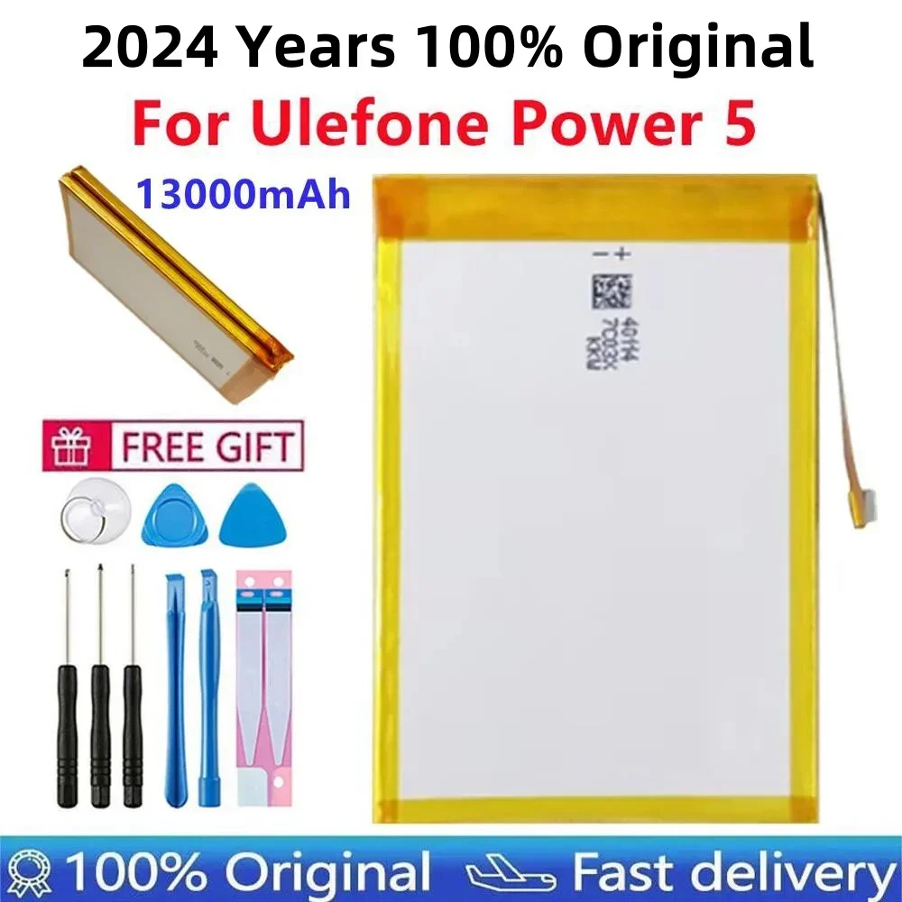 100% Original 13000mAh Power 5 Phone Battery For Ulefone Power 5 Replacement Phone High quality Batteries Batteria