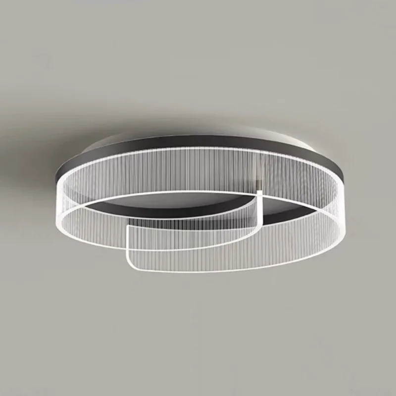 Nordic Minimal Personality LED Ceiling Pendant Lights Eye Protect Cream Black Ceiling Lamp Design Bedroom Room Lighting Fixtures
