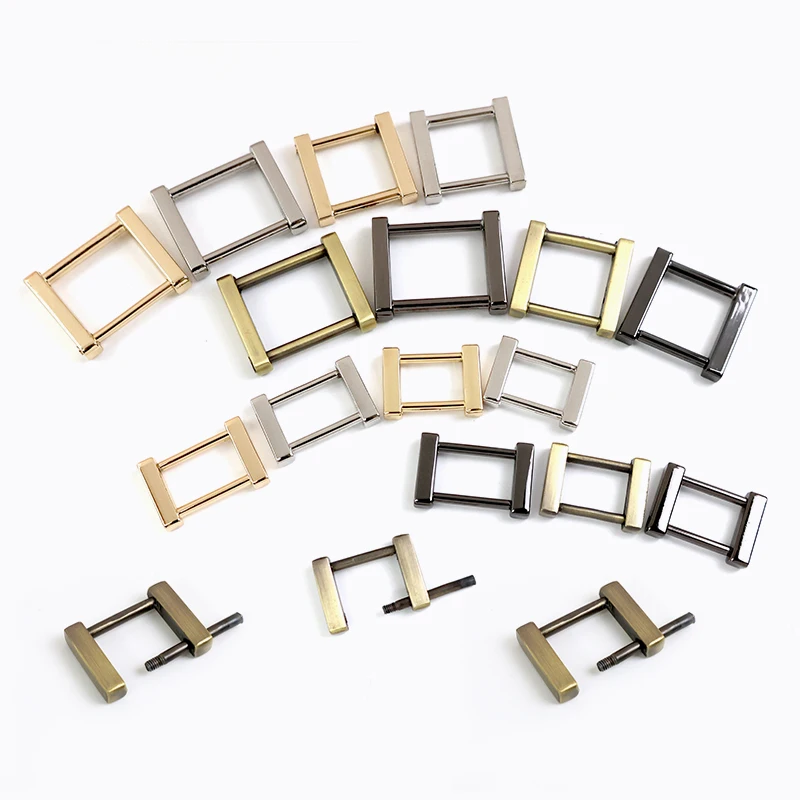 

4/10Pcs 13-25mm O D Ring Metal Buckles Detachable Screws Carabiner Clip Hook for Bag Removable Strap Connect Buckle Supplies
