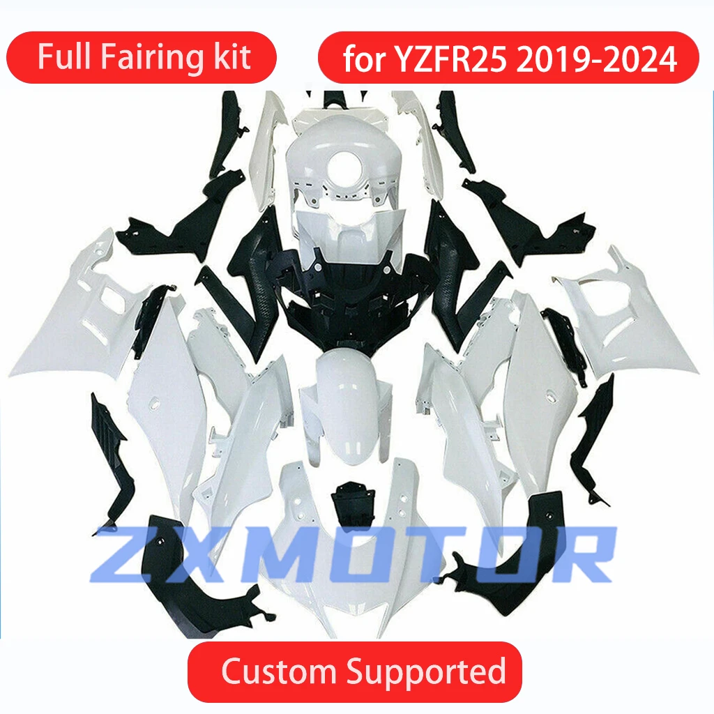

Для YAMAHA YZFR25 2019 2020 2021 2022 2023 2024 комплект обтекателей YZF R25 19-24 обтекатели мотоцикла ABS инъекционный обтекатель