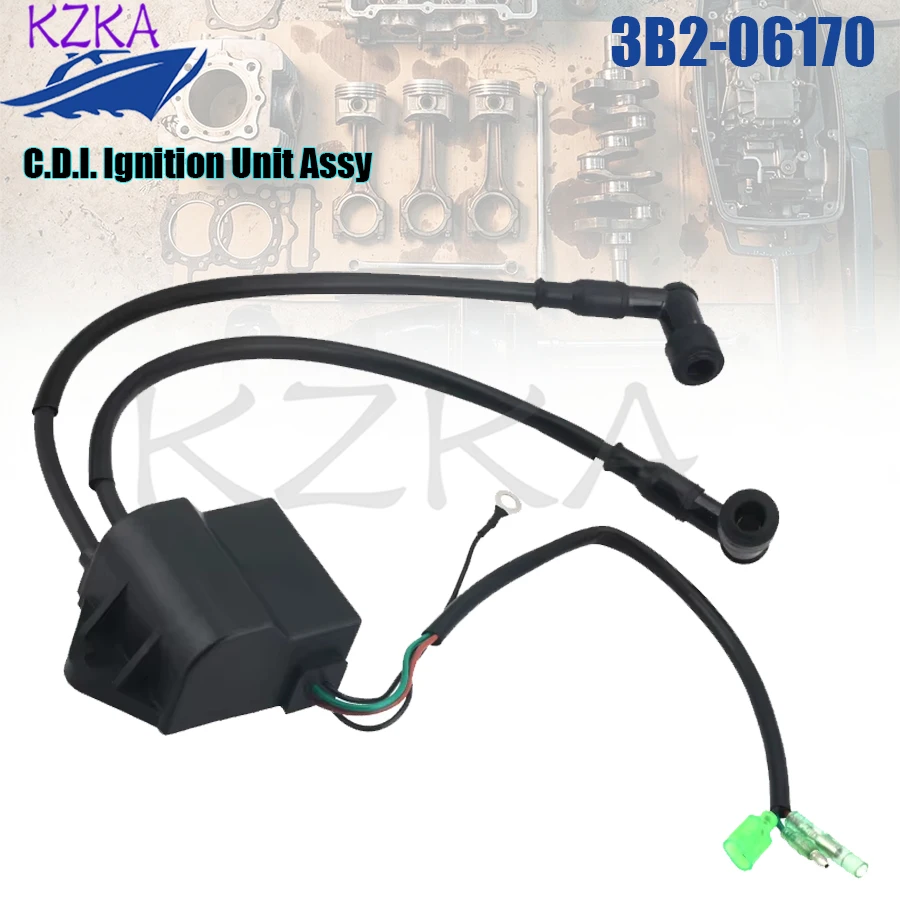 3B2-06170-0 3B2-06170 C.D.I. Ignition Unit Assy for Tohatsu Nissan Hidea Boat Engine 9.8HP 8HP 2-Stroke