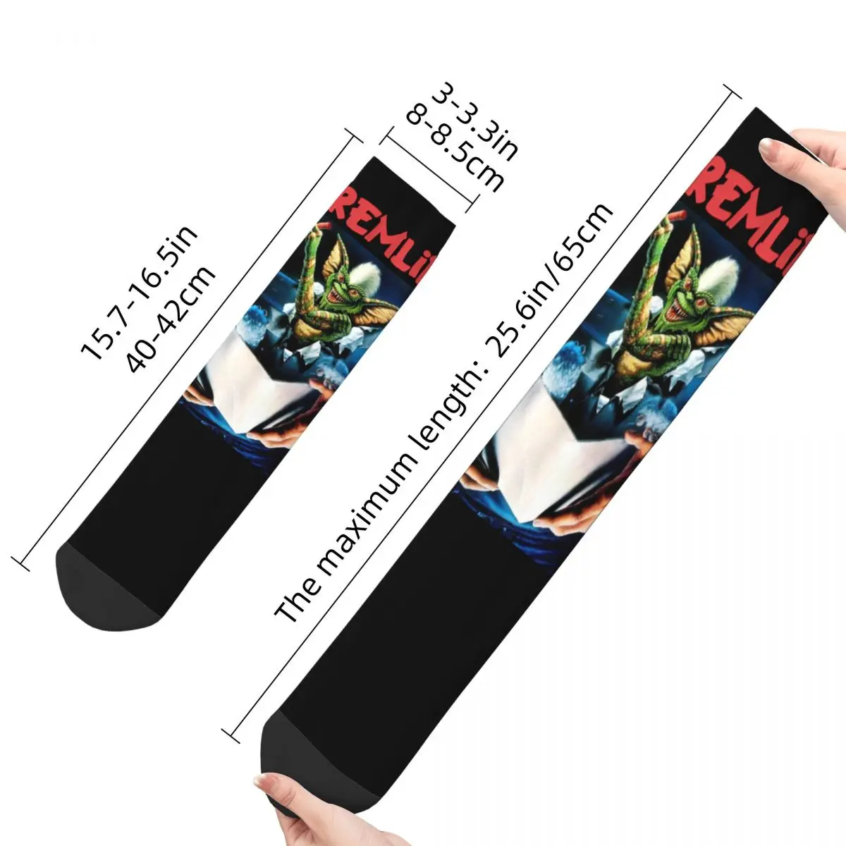 Gremlins 80s Horror Movie Socks Men Women Gizmo Monster Gremlin Socks Spring Summer Autumn Winter Middle Tube Stockings Gifts