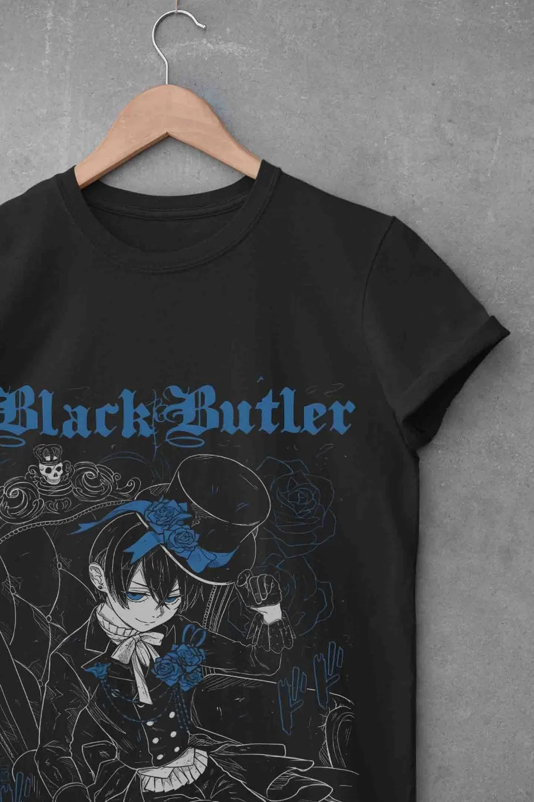 Black Butler T-Shirt Ciel Phantomhive Shirt Sebastian T-Shirt Yana Anime Tshirt - view 3