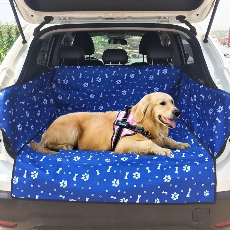 Foldable Oxford Pet Mat Dog Carrier Seat Cover Hammock Anti-Dirty Cushion Protector for Travel Car Trunk Universal Size