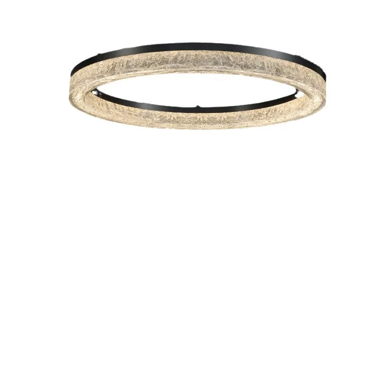 

All-copper Italian minimalist modern minimalist light luxury atmosphere high-end dining room chandelier villa hall main light