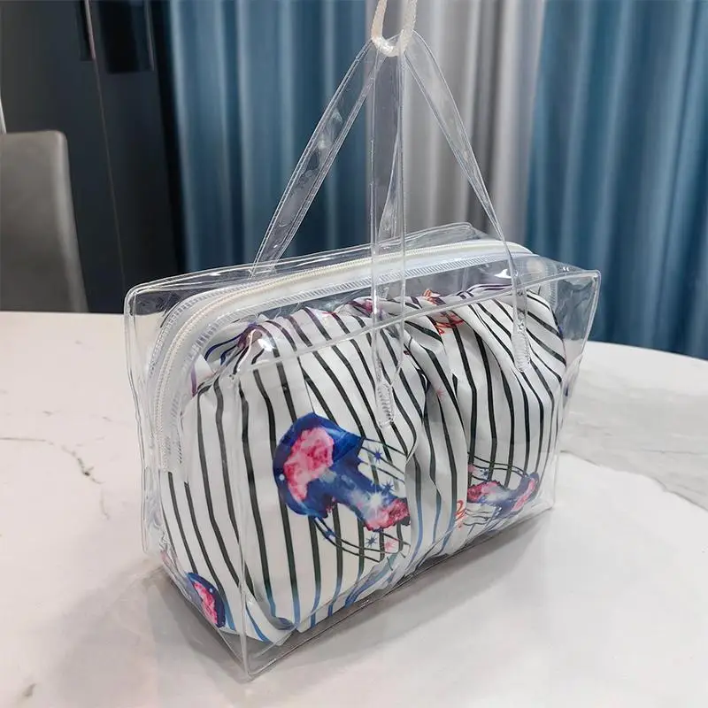 

Wet Dry Separation Waterproof Swim Bag Thickened Large Capacity Moistureproof Travel Toiletries Storage Hand Bag