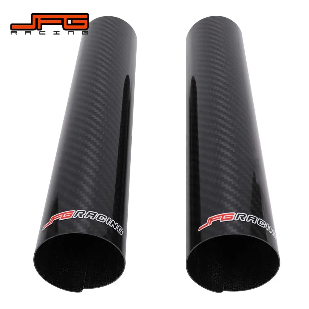 Protector de choque de horquilla delantera ajustable para motocicleta, fibra de carbono, 140-260MM, KTM, EXC, SX, SXF, XC, XCF, XCW, 125, 250, 350,