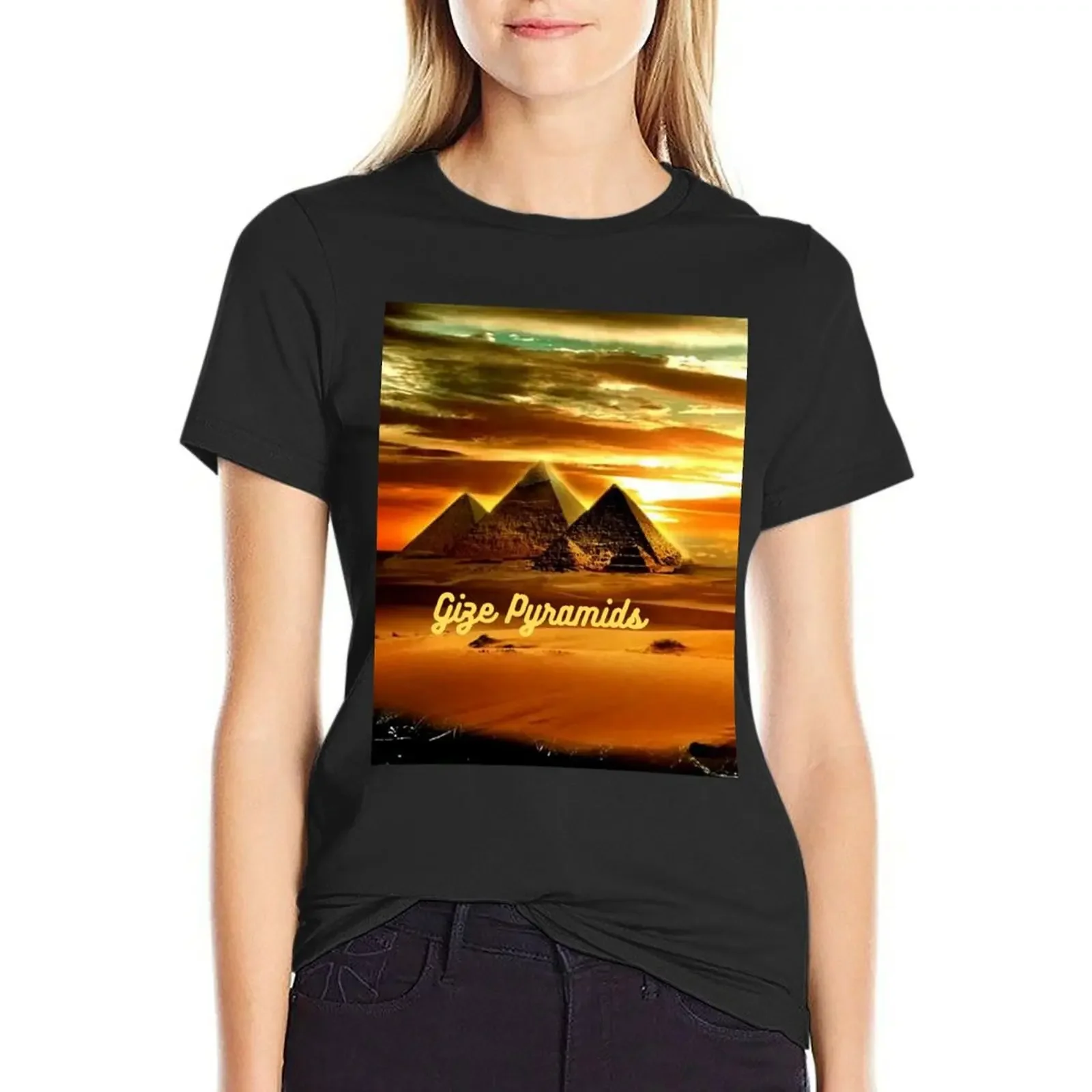 

The Great Giza Pyramids T-Shirt sports fans new edition blanks graphic t-shirts for Women