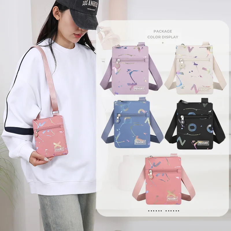 

Новинка весны 202, мини-квадратная сумка на плечо, женская сумка через плечо для телефона, ультралегкая, компактная, универсальная, для повседневного использования