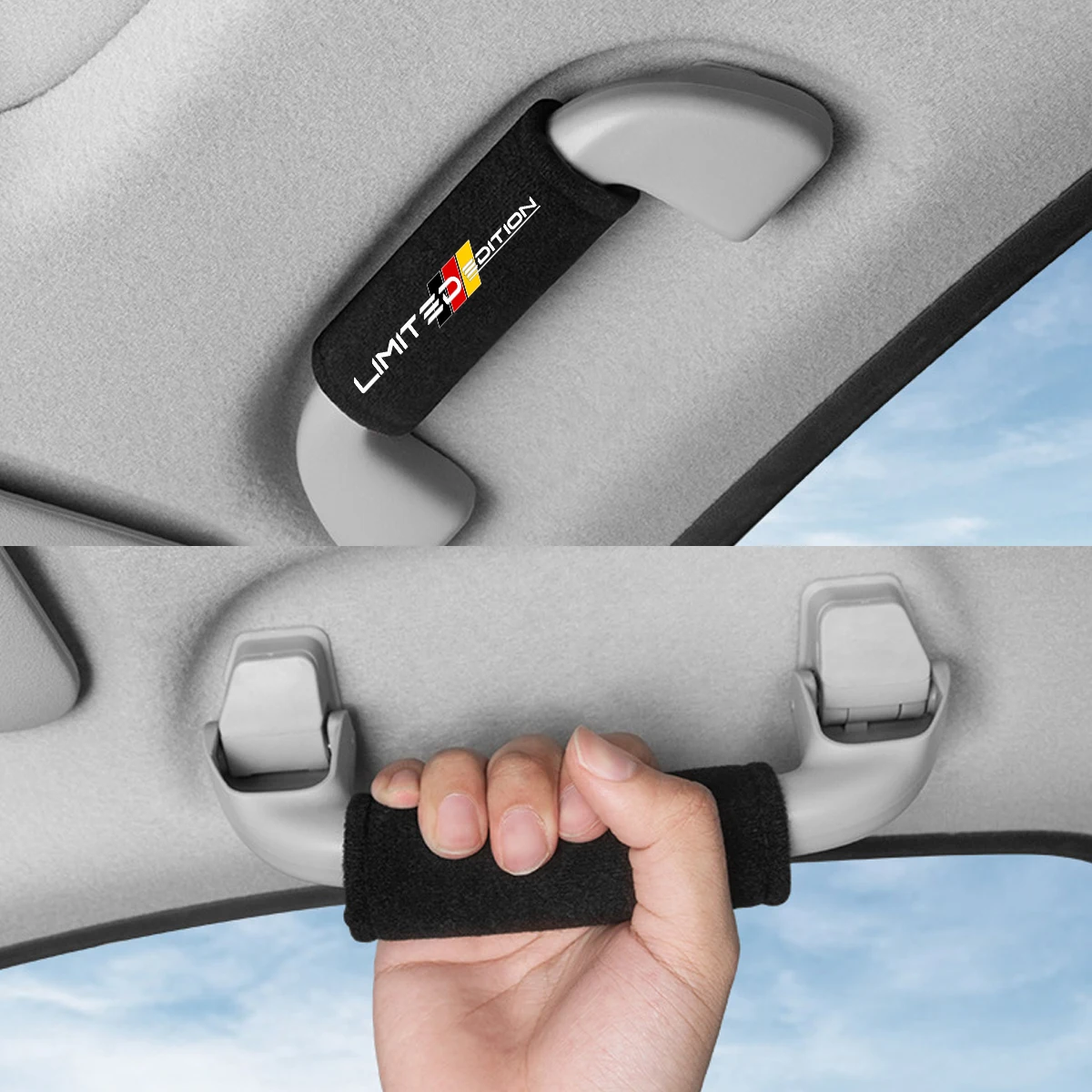 1 Piece Fluff Car Roof Door Handle Protector Car Armrest Covers For Audi Mercedes Benz For VW Ford BMW For Toyota