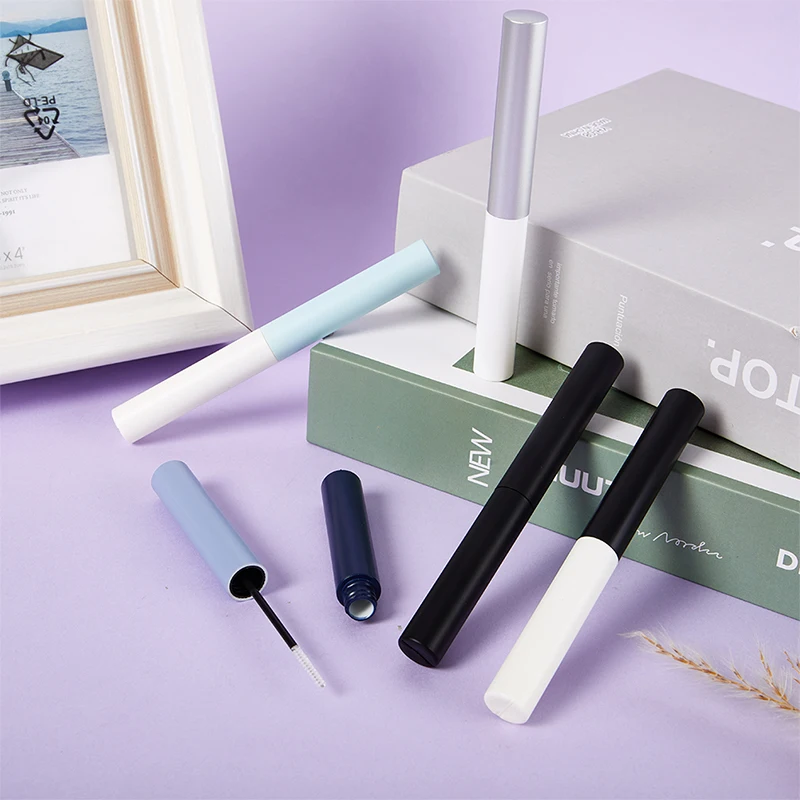 5pc 5ML Empty Mascara Tubes Makeup Packaging Cosmetic Sample Container Refillable Plastic Bottle With Eyelash Brush Stick