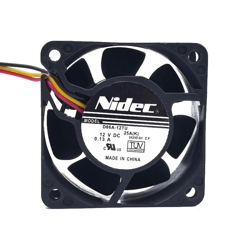 

Z for 1 pcs NIDEC D06A-12TU 12V 0.13A 6CM 6025 inverter cooling fan
