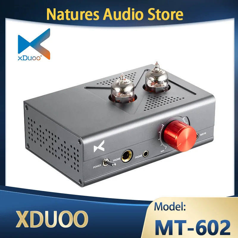 

XDUOO MT-602 MT602 двойной ламповый усилитель 6J1, ламповый усилитель для наушников класса A, предусилитель со сменной трубкой, выходная мощность 1300 МВт