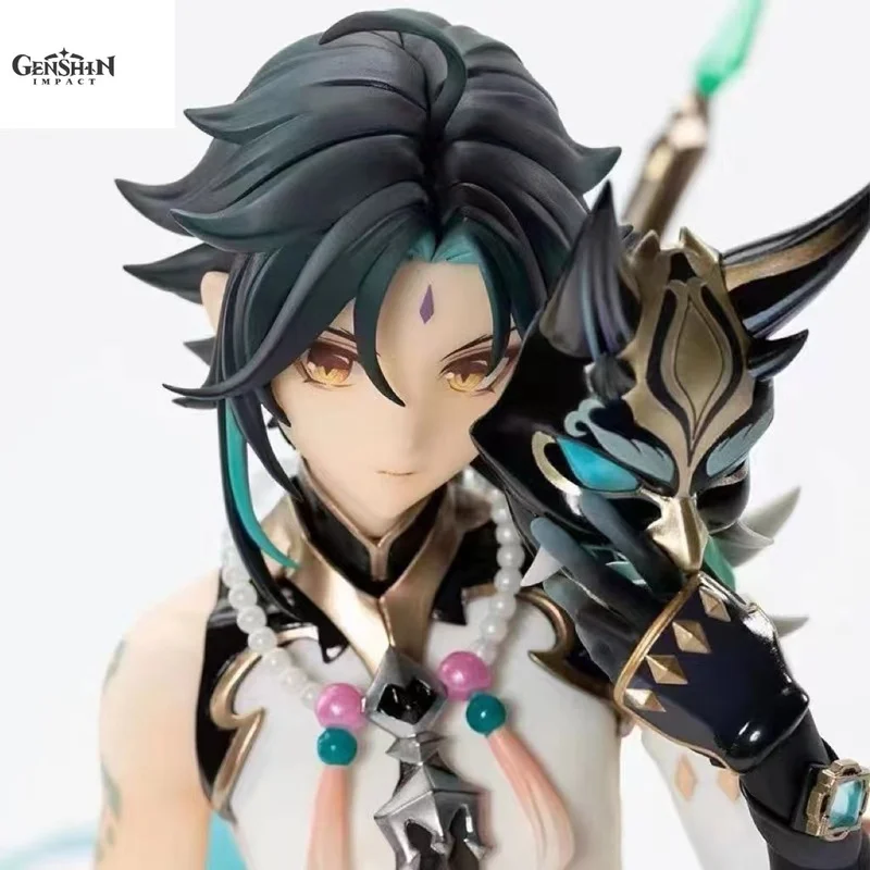 Genshin Impact Game-horquilla nocturna protectora Xiao, figura de acción de Anime, modelo de adornos de colección, modelo de cumpleaños para niños, regalos de juguete, 29cm