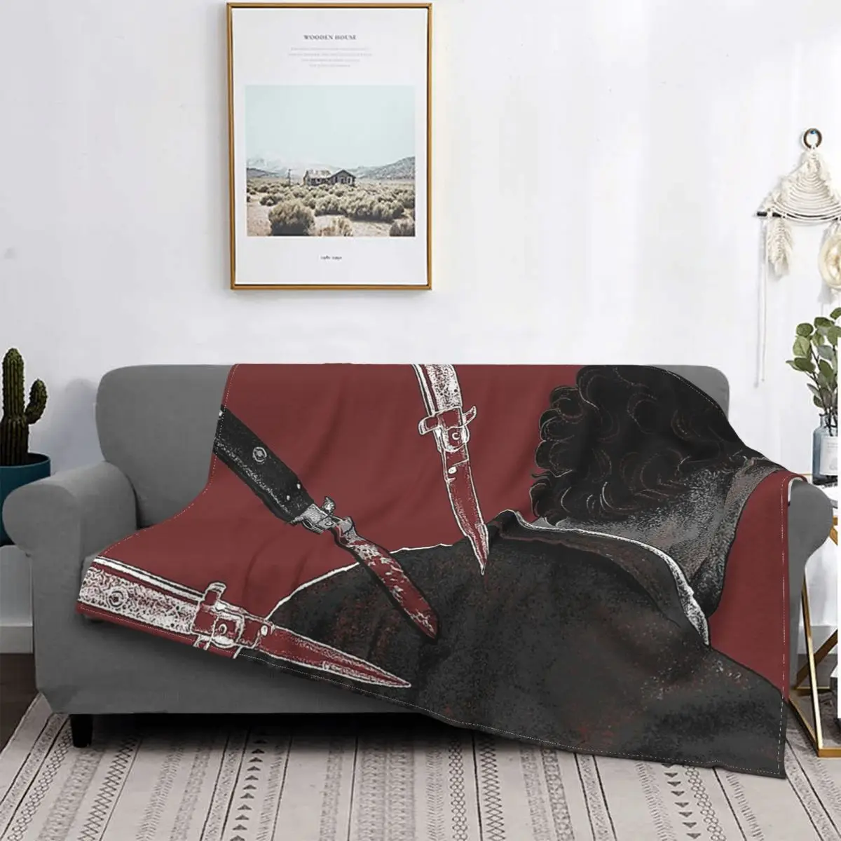 Like Knives Hannibal Blanket Plush All Season Cute Lightweight Throw Blankets For Bedding Bedspread