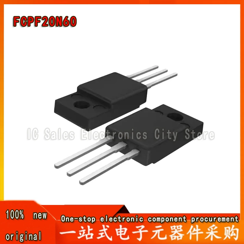 10-100Pcs FCPF20N60 20N60 F 600V 20A TO220F