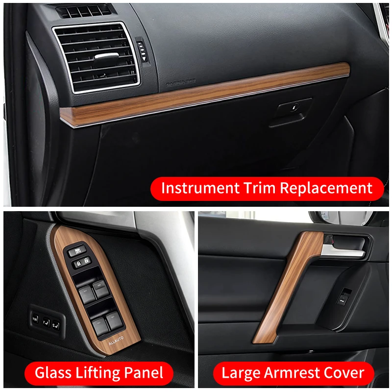 For Toyota 2010-2023 Land Cruiser Prado LC150 150 Glass Lifting Panel Replacement Parts RHD Interior Modification Accessories