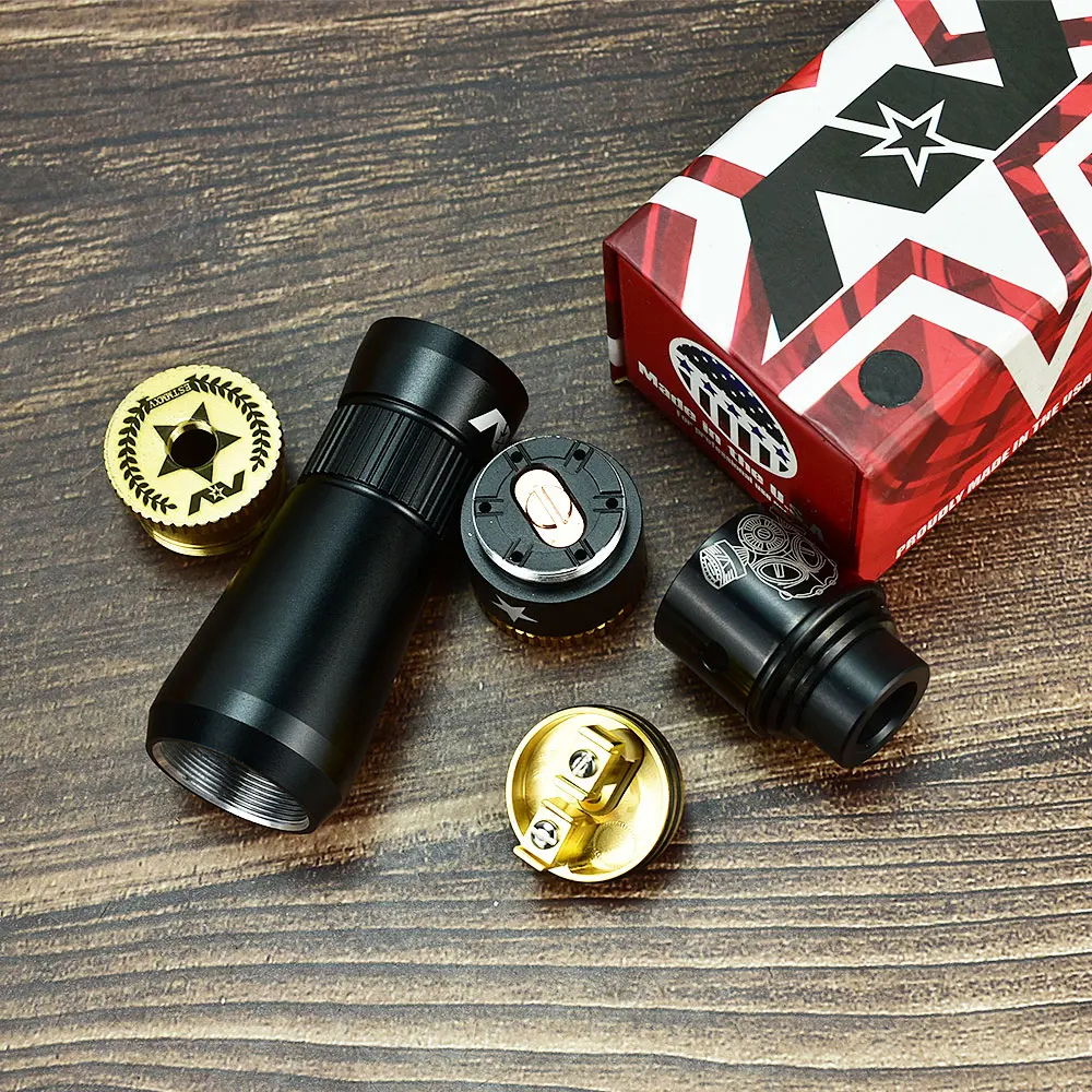 avid lyfe mod الميكانيكية وزارة الدفاع الألومنيوم والنحاس نهاية العالم GEN 2 RDA 24mm mech mod fit 18650 بطارية vape mod