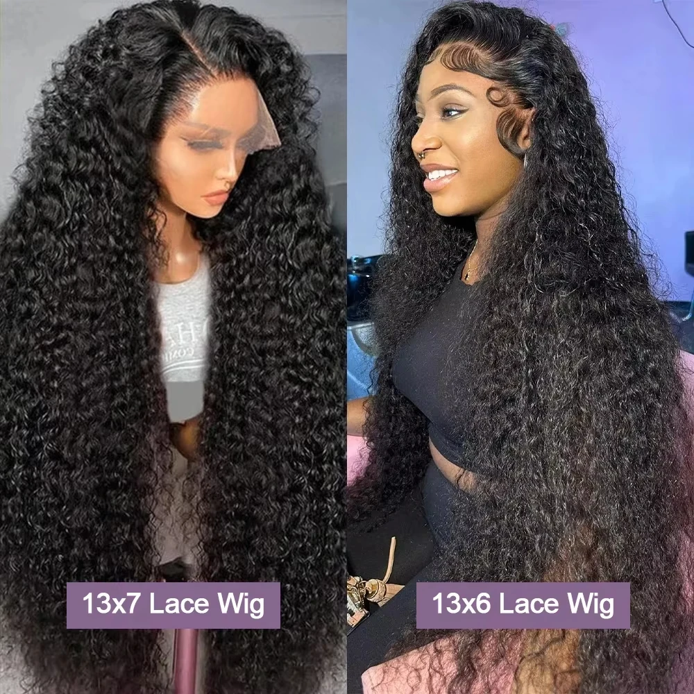 13x6 HD Curly 250% Density 30 42 Inch Lace Front 5x5 Glueless Wigs Human Hair Wigs Deep Wave 13x4 Lace Frontal Wig Ready To Go image 2