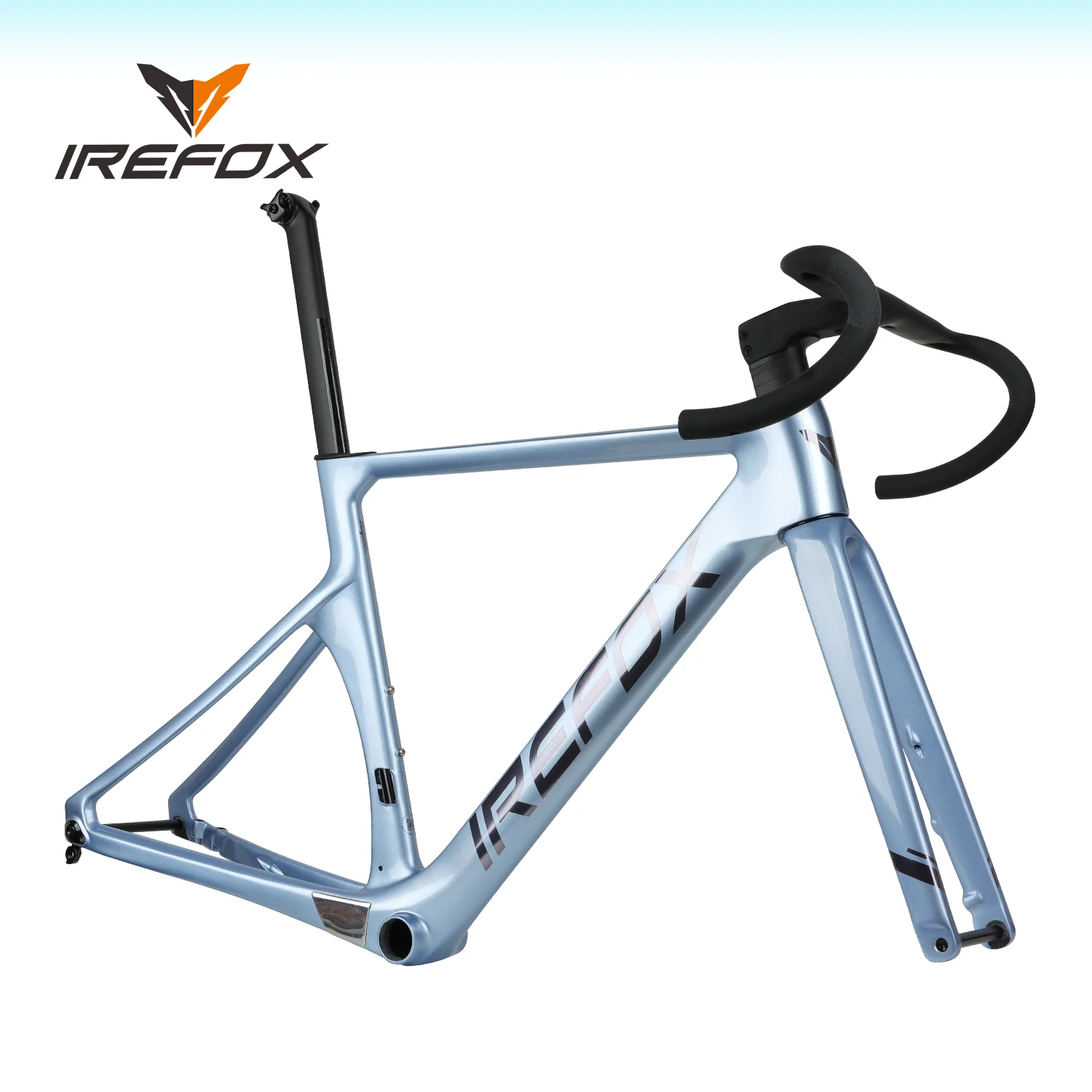 

IREFOX Fully Concealed Cable Full Carbon Fibre Road Bike Frame 700C Carbon Fibre Thru Axle Disc Brake Urltra-Light Frame