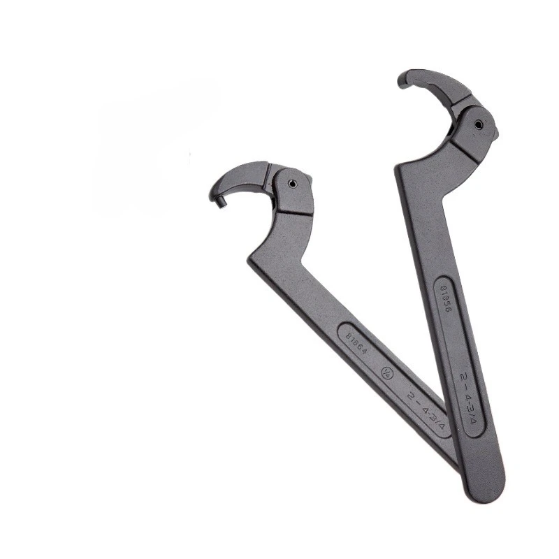 For Crescent C-shaped Round Head Round Nut Hook Square Head Movable Hook Wrench (American Standard)