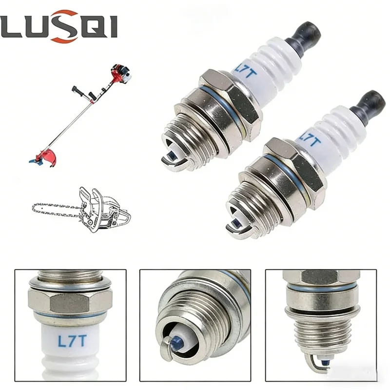 

LUSQI 1/5/10Pcs 43-49CC Part L7T Spark Plug For Motosierra Gasolina Chainsaws Spare Parts Garden Tools Chainsaw And Brush Cutter