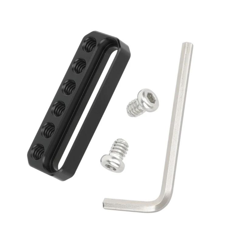 B2EF Camera Base Placa Extensión Placa queso largo múltiples 1/4 pulgada-20 agujeros rosca