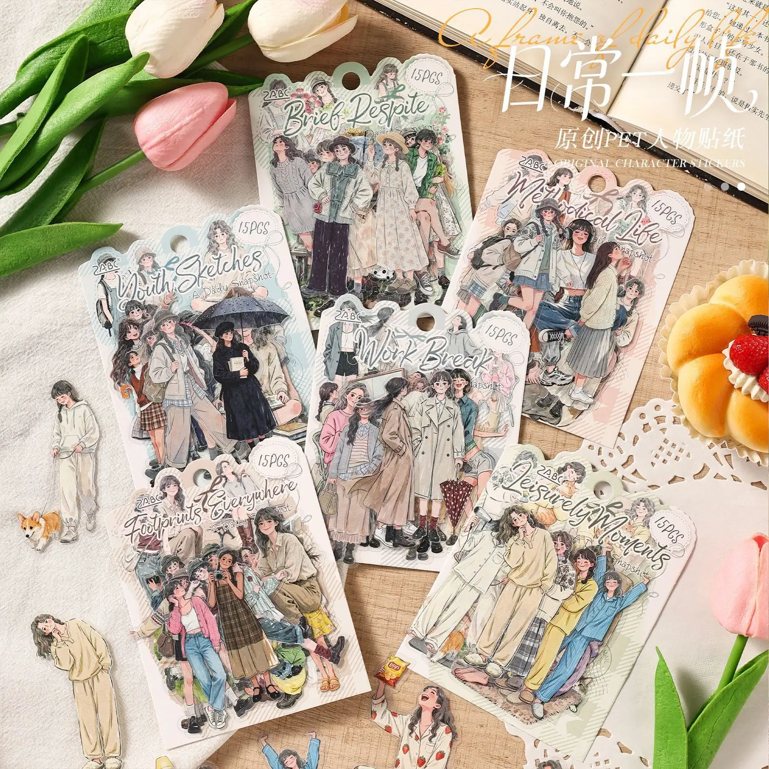 20sets Kawaii Stationery Stickers A Frame of Daily Life Junk Journal Planner Decorative Sticker Scrapbooking