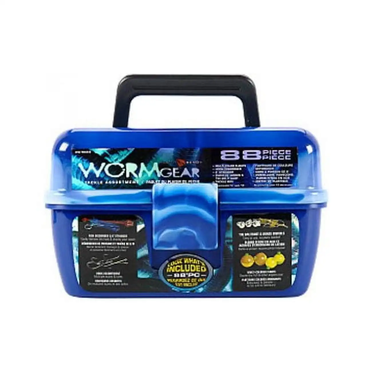 

South Bend 88-Piece Loaded Fishing Tackle Box, Blue