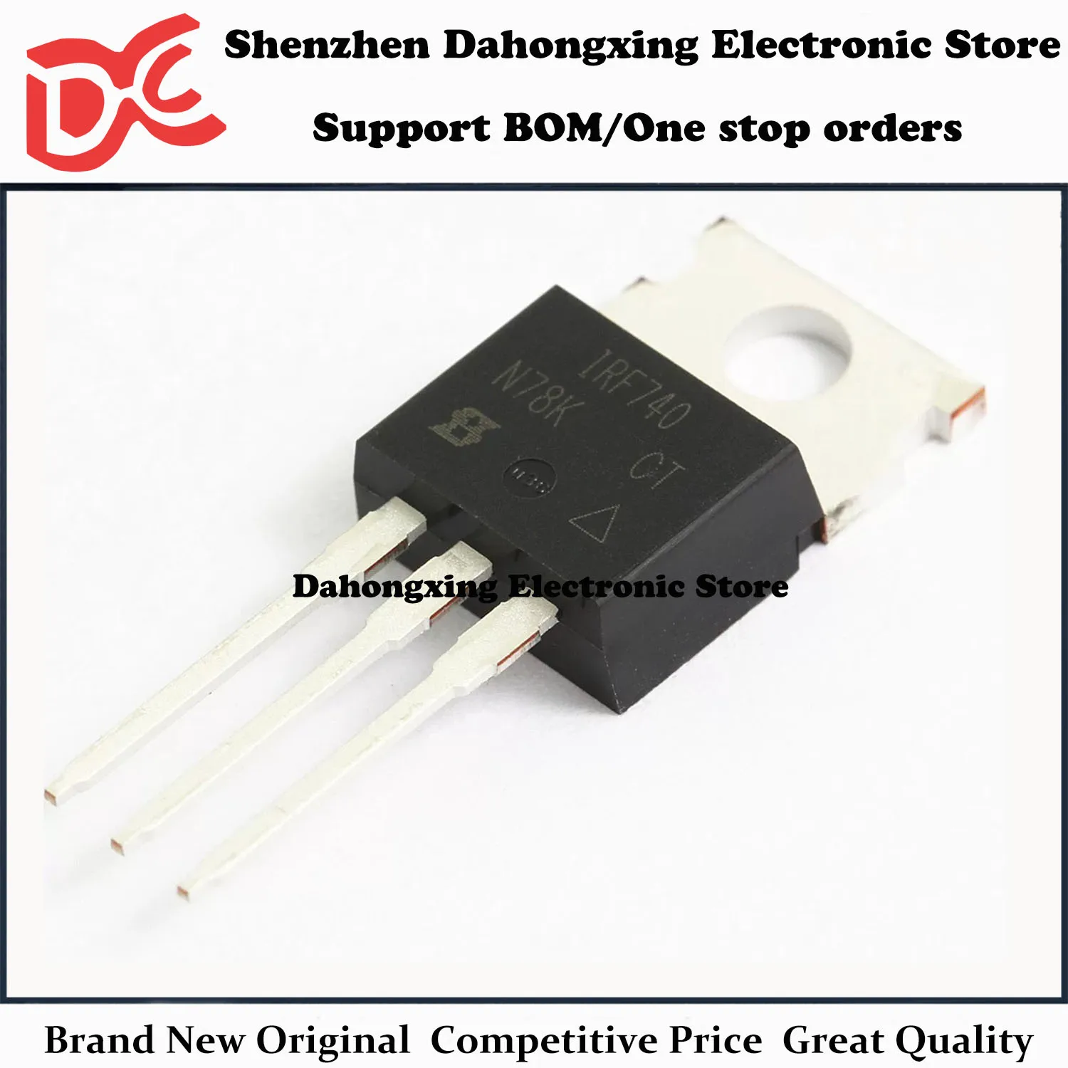 

New Original 10Pcs IRF740 IRF740PBF TO-220 10A 400V MOSFET Field Effect Transistor Electronic Components Great Quality