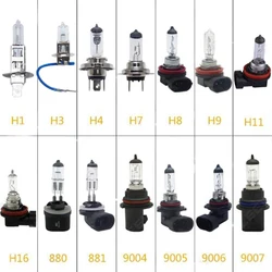 매우 밝은 9005 9006 9007 할로겐 램프, 자동차 헤드라이트, H1 H3 H4 H7 H11 H16 전구, 안개등 교체, 방향 지시등 브레이크 라이트