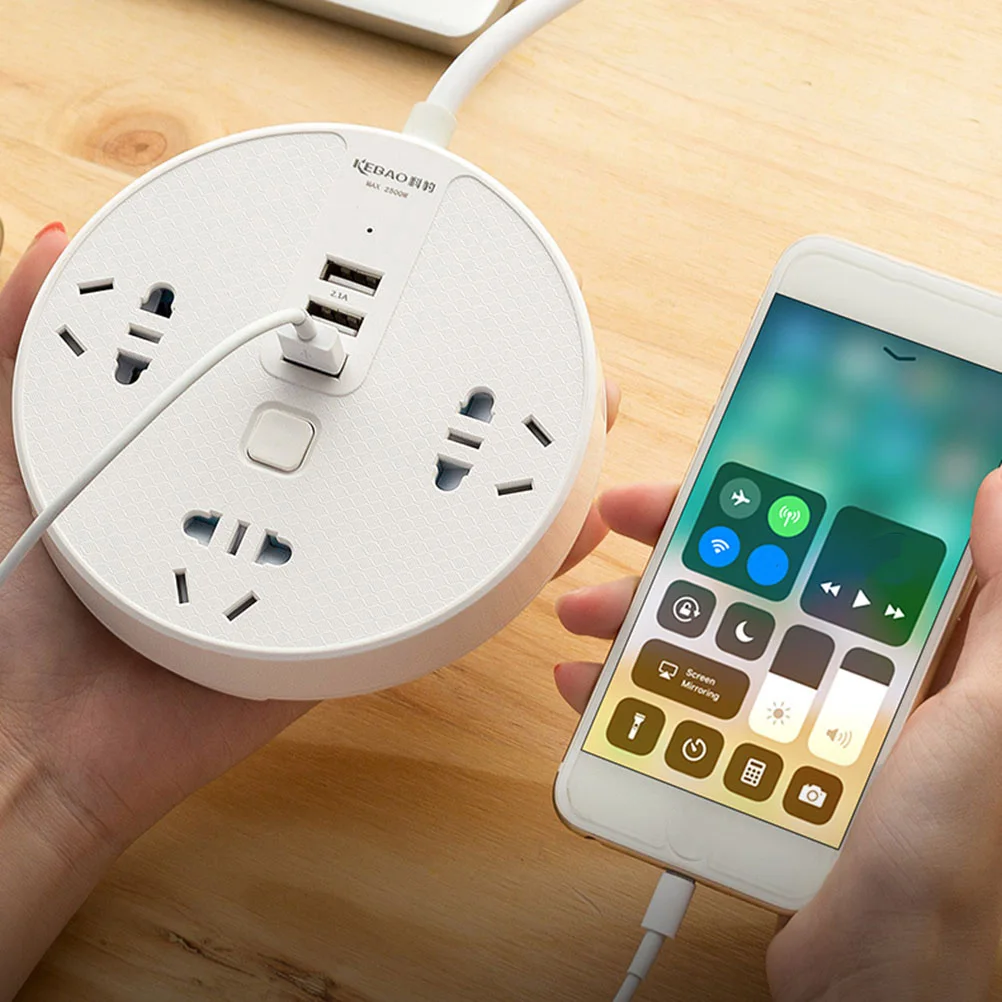 

Multifunctional Power Strip Socket Outlets 3USB Ports 5V 24A Climbing Wall Design Space Saving Sockets Universal Adapter