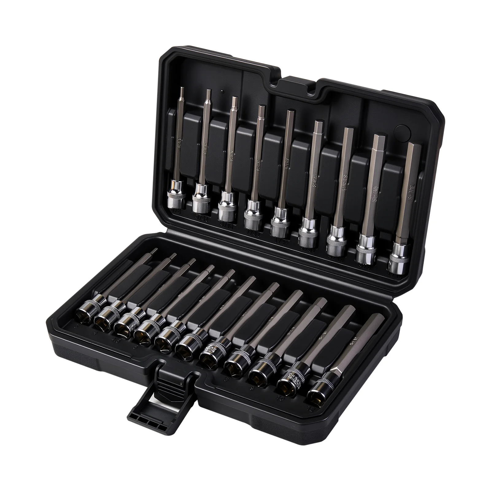 

Набор из 20 сверхдлинных шестигранных бит с высоким крутящим моментом, привод 3/8 дюйма с защитным чехлом, наборы инструментов