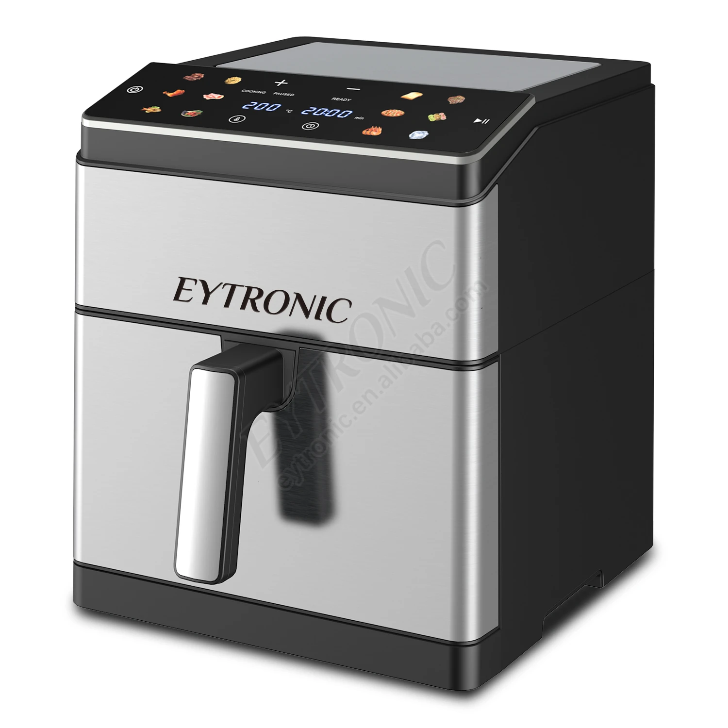 

2026 New Model Multi-functionalFamily Size 8L Air Fryer Double Heating Stainless Steel Digital Touch Screen Air Fryer