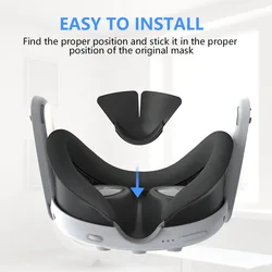 Durable Silicone Nose Pad Cushion For Meta Quest 3 Nose Bridge Protective Cover Accessories Durable Silicone Nose Pad