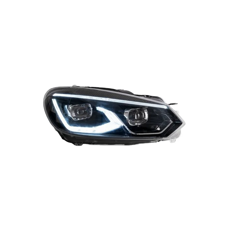 

Светодиодная фара Golf 6 2008-2013 для Mk6, модификация дизайна Golf 8, активная панель синего цвета