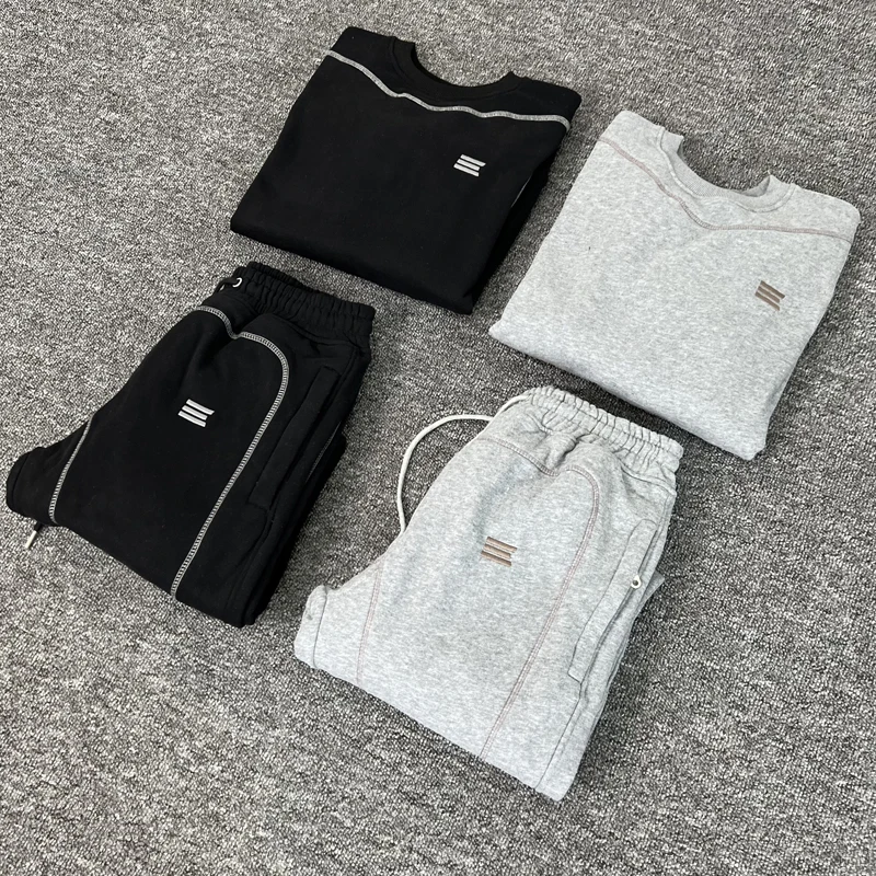 

Men's Autumn Winter All-match Kroen Hoodie Sweatpants High-quality Embroidery Round-neck Sweatshirt Men Women Clothing