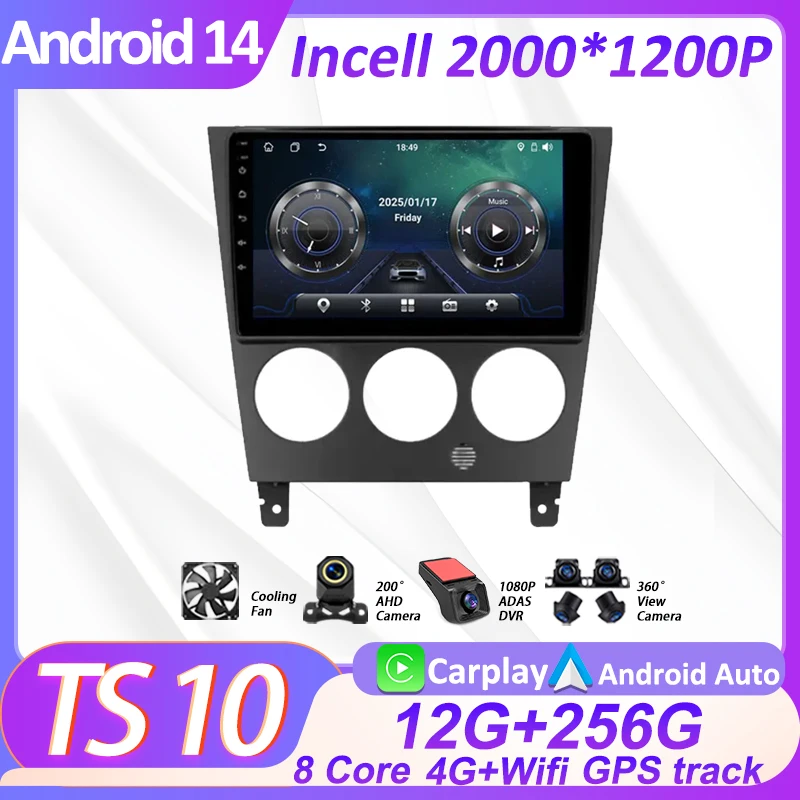

Car Android 14 For Subaru Impreza GD GG 2002 - 2007 Radio Video Multimedia Player GPS Carplay 2 Din Mirror Link Touch Screen BT