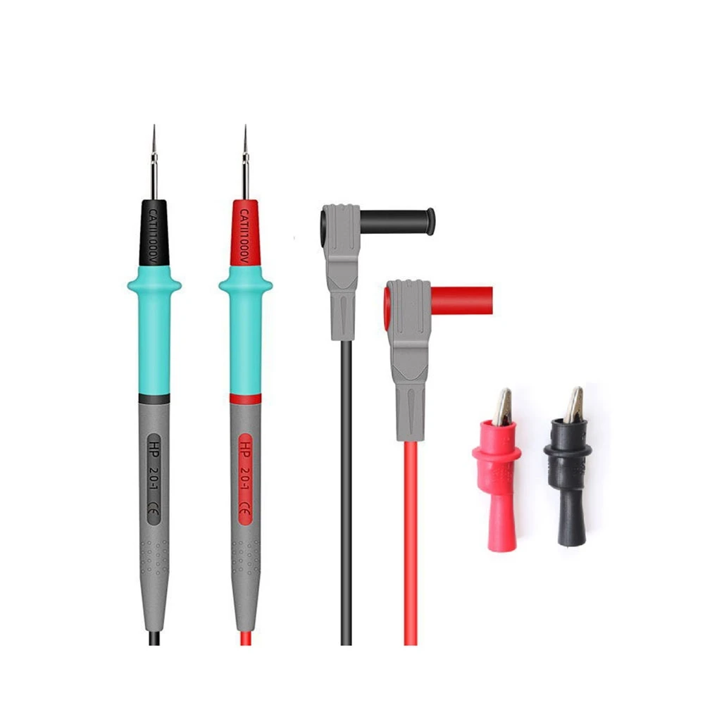 

1000V Universal Multimeter Test Leads Soft Silicone Cable Wire for Digital Multi Meter Needle Tip Measuring Probes Pen