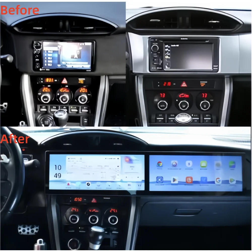 A Car Multimedia Radio LCD Touch Screen For Toyota 86 For Subaru BRZ 2012-2021 Wireless CarPlay Android GPS Navigation Head unit