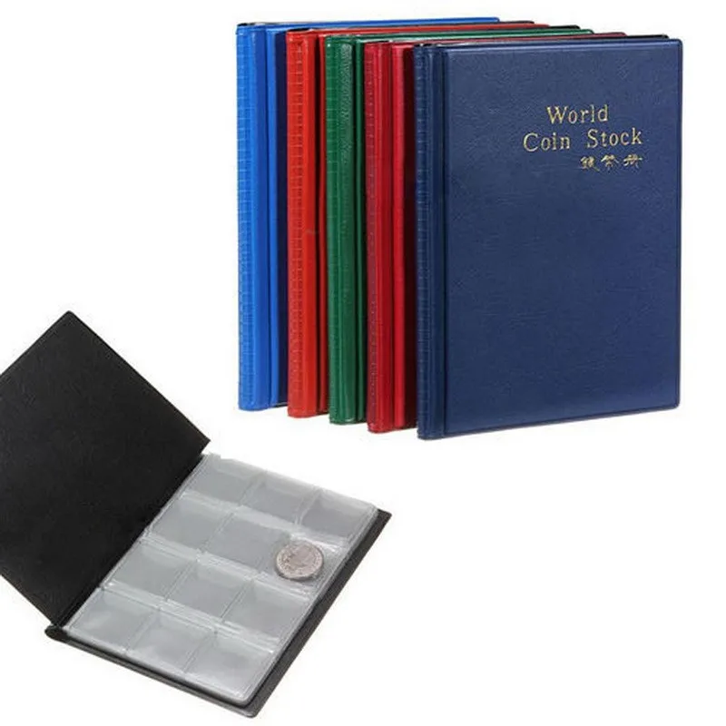 60/120 Pockets Coins Album Collection Book Mini Penny Coin Storage Album Book Collecting Coin Holders for Collector Gifts