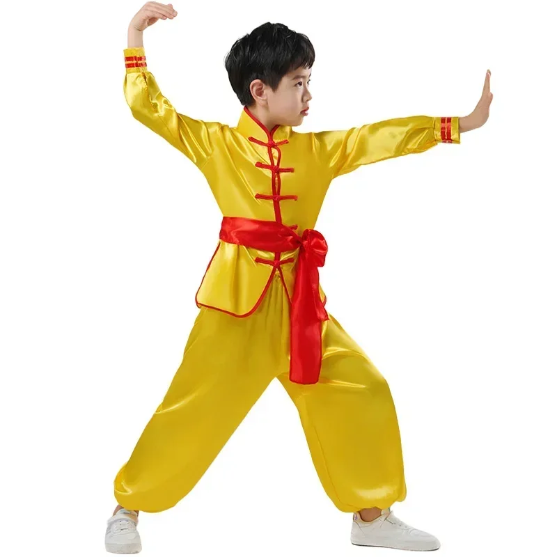 Wushu traditionnel chinois pour enfants, costume de kungfu pour filles, uniforme d'art tactique, chapelle Tai, GelBoys