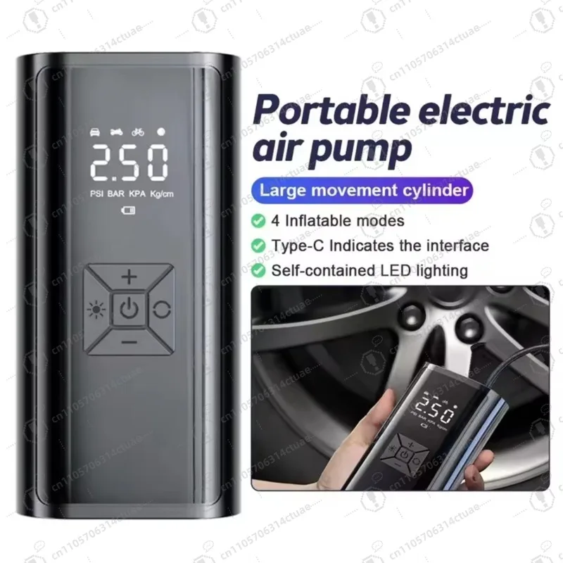 ضاغط هواء محمول هادئ، مضخة هواء سريعة التضخم، مناسبة لجميع أنواع المركبات والكرات الرياضية - هواء يجب اقتناؤه